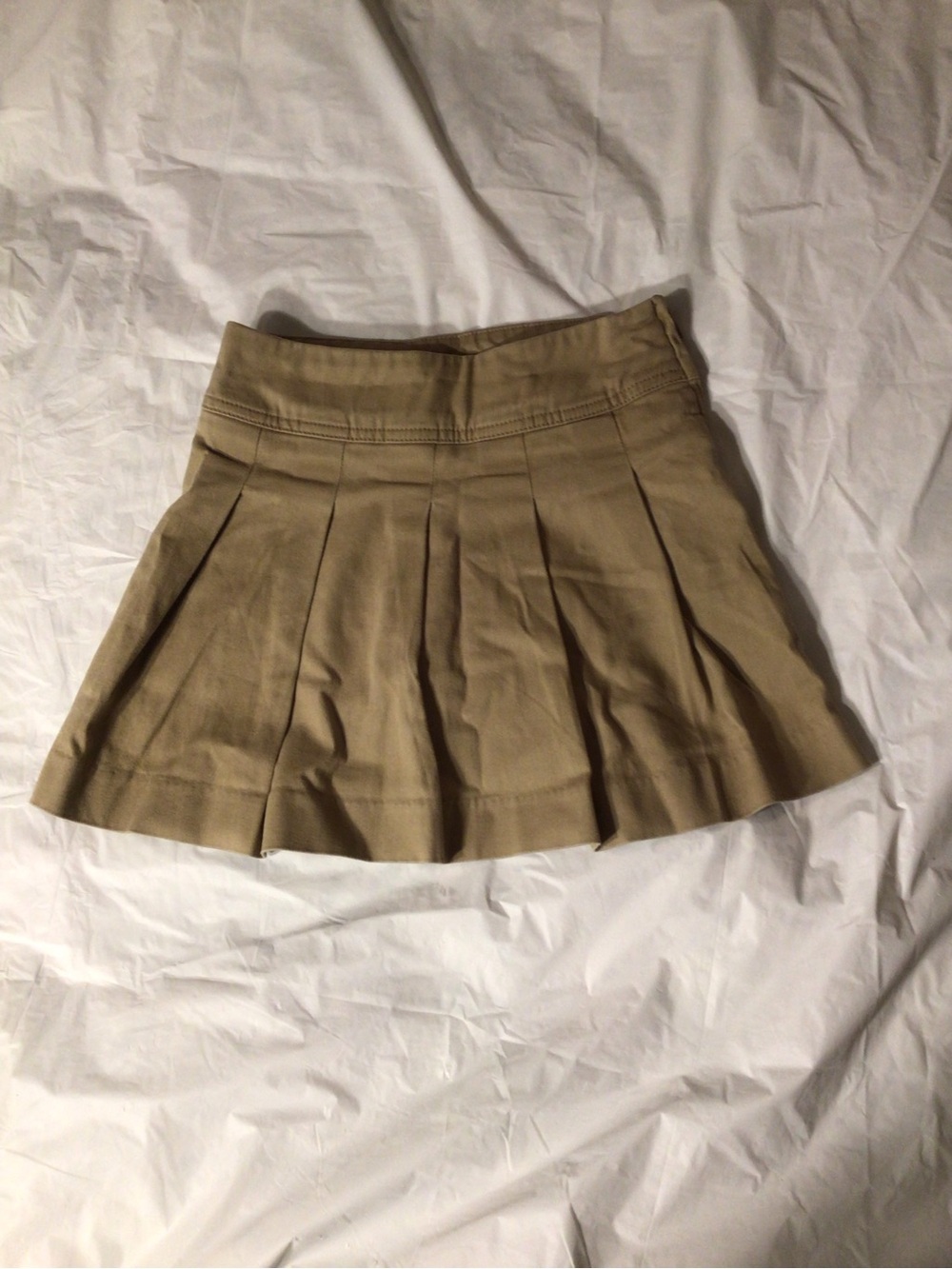 Place Tan Pleated Girls Skort